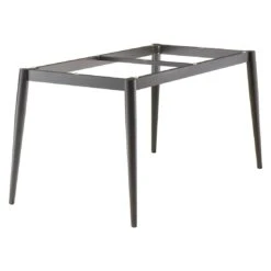 Sieger Gartentisch-Gestell 140x70 Cm Aluminium/Rundrohr Eisengrau