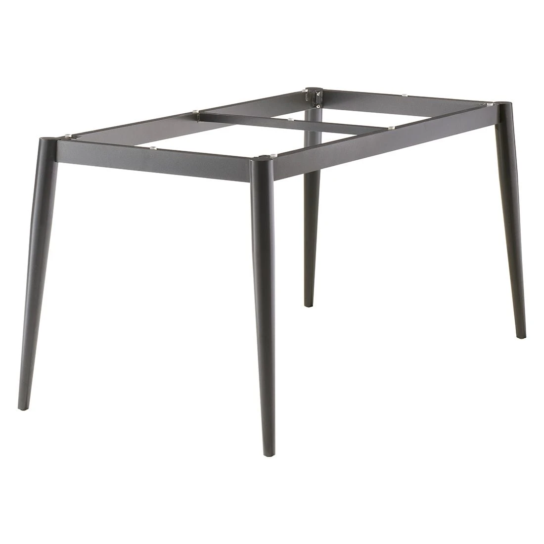 Sieger Gartentisch-Gestell 140x70 Cm Aluminium/Rundrohr Eisengrau