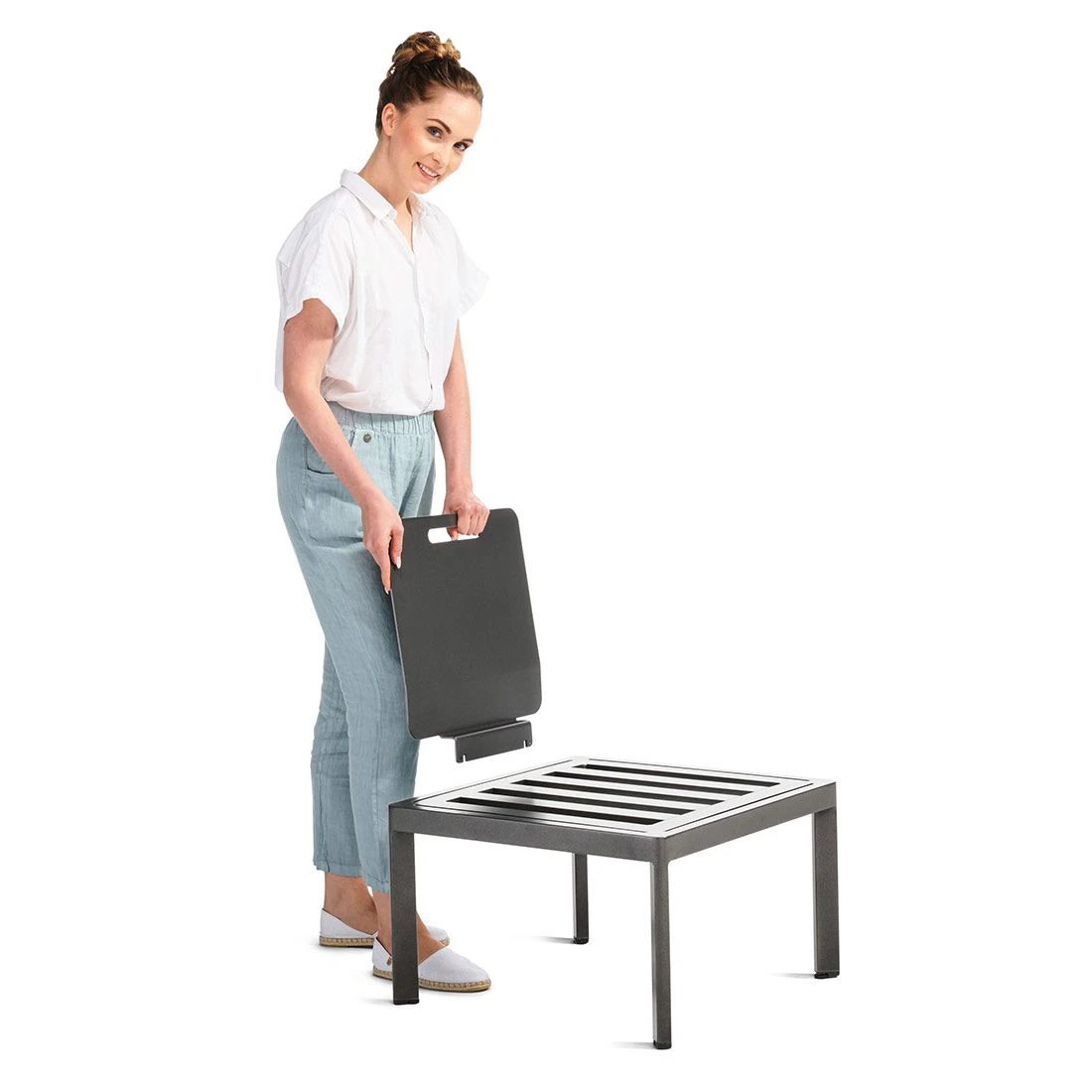 Sieger Lugo Lounge Basis Aluminium Eisengrau - Image 4