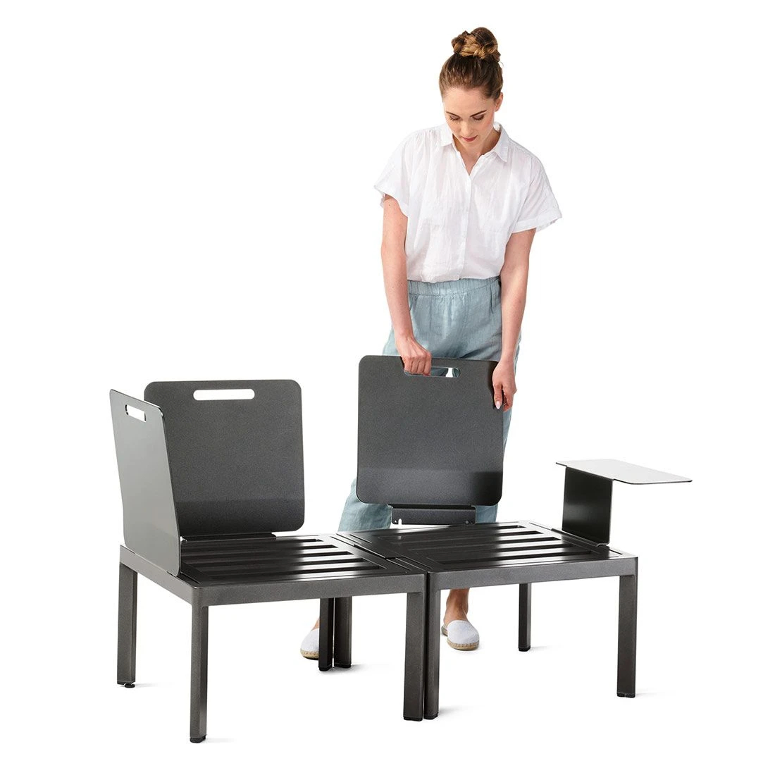 Sieger Lugo Lounge Basis Aluminium Eisengrau - Image 5