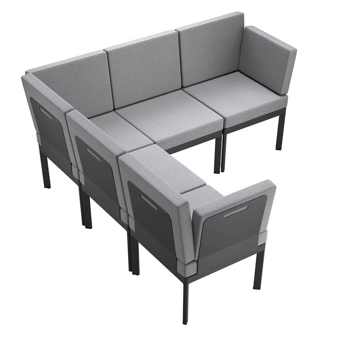 Sieger Lugo Lounge Basis Aluminium Eisengrau - Image 10
