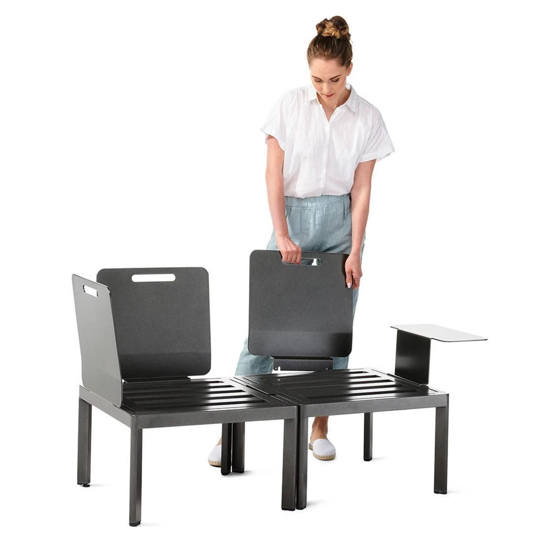 Sieger Lugo Rücken-/Seitenelement Aluminium Eisengrau – Bild 4