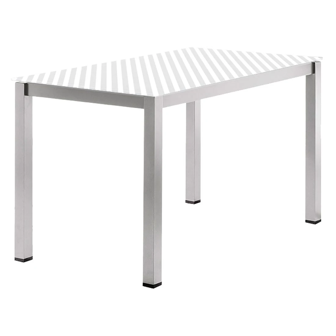 Sieger Gartentisch-Gestell 120x80cm Aluminium Graphit