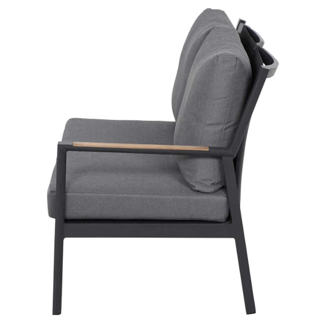 Siena Garden Londra Eck-/Endmodul Aluminium/Ranotex Anthrazit/Schwarz-Silber - Image 4