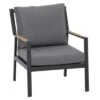 Siena Garden Londra Loungesessel Aluminium/Ranotex Anthrazit/Schwarz-Silber