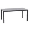 Siena Garden Ricon Gartentisch 160x90cm Aluminium/Glas Matt Anthrazit/Dark Concrete