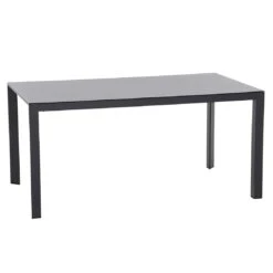 Siena Garden Ricon Gartentisch 160x90cm Aluminium/Glas Matt Anthrazit/Dark Concrete