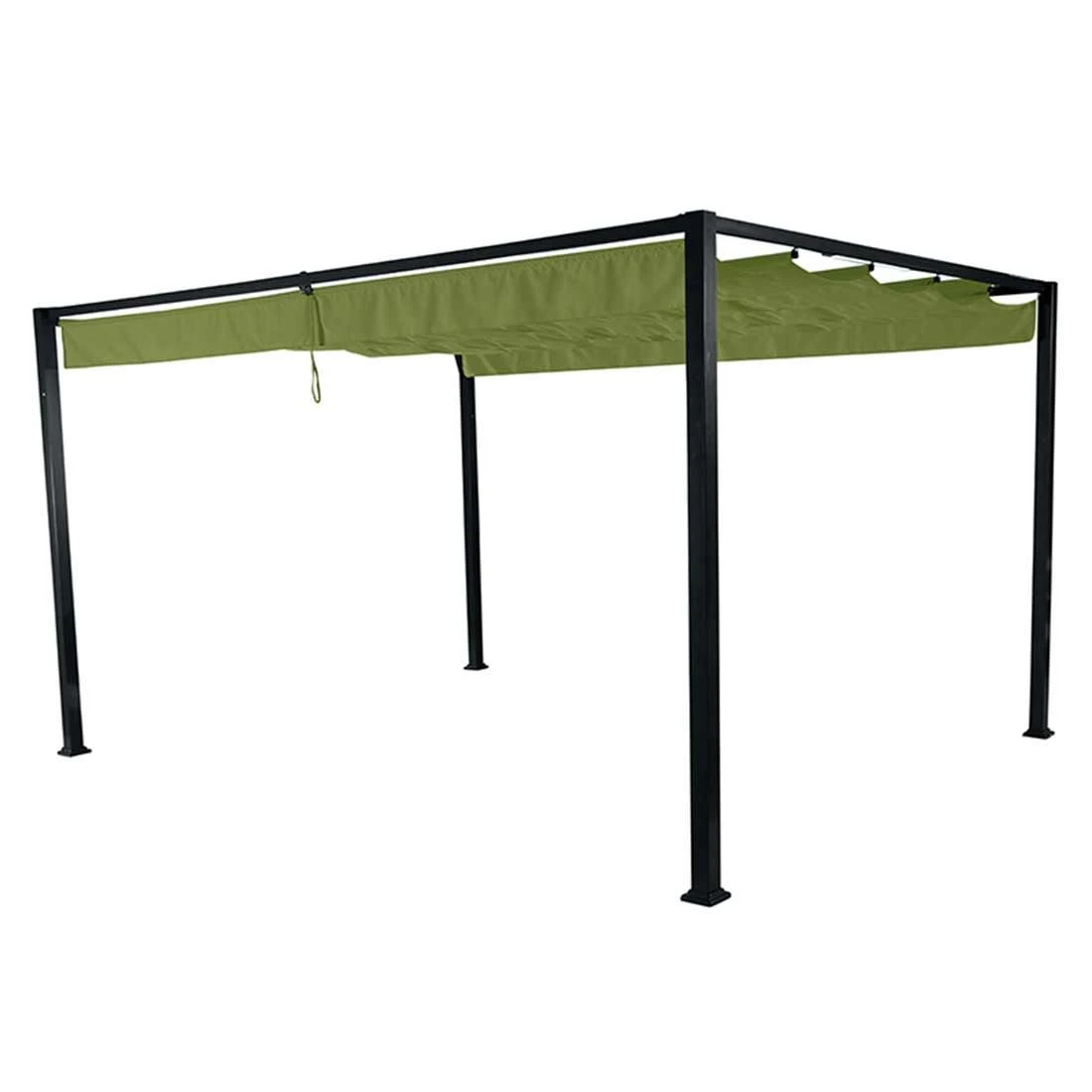 Siena Garden Sky Gartenpergola 400x300cm Aluminium/Polypropylen Anthrazit/Kiwigrün