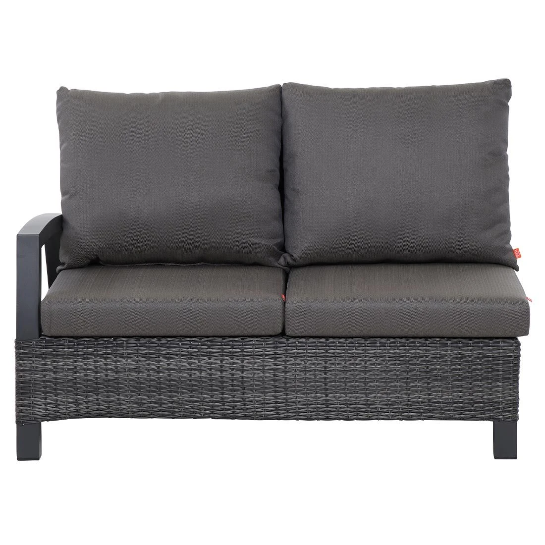 Siena Garden Taranto Dininglounge 5-tlg. Aluminium/Gardino®-Geflecht Matt Anthrazit/Blau-Grau - Image 5