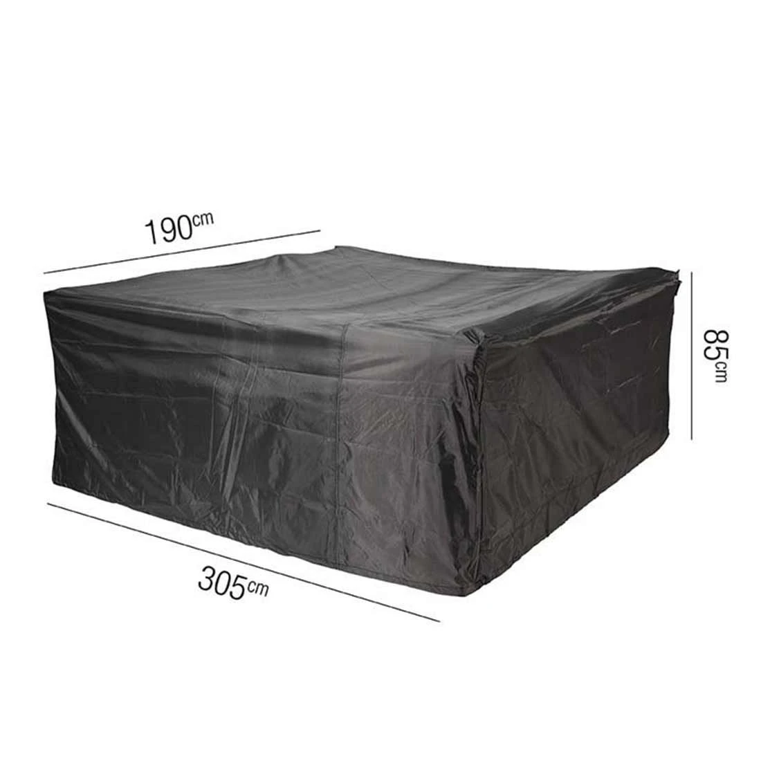AeroCover Gartenmöbel-Set Schutzhülle 305x190x85cm Polyester Uni Anthrazit - Image 2
