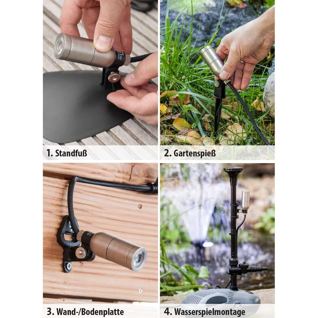 OUTLIV. Smart Light Spot Metall Silber/Schwarz - Image 4