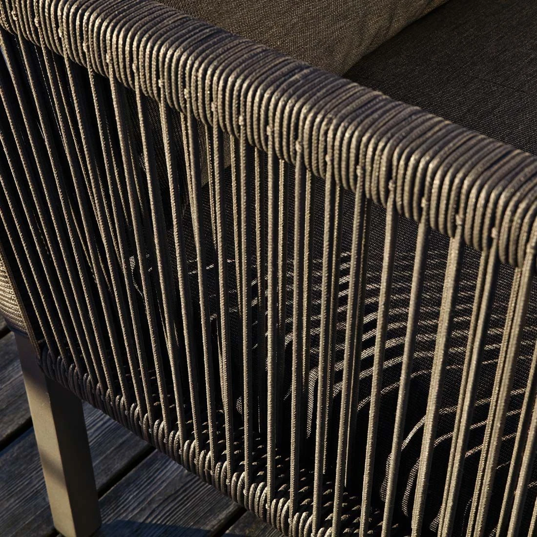 Solpuri Club Gartensofa 171 Cm Aluminium/Rope/Acryl Anthrazit - Image 5