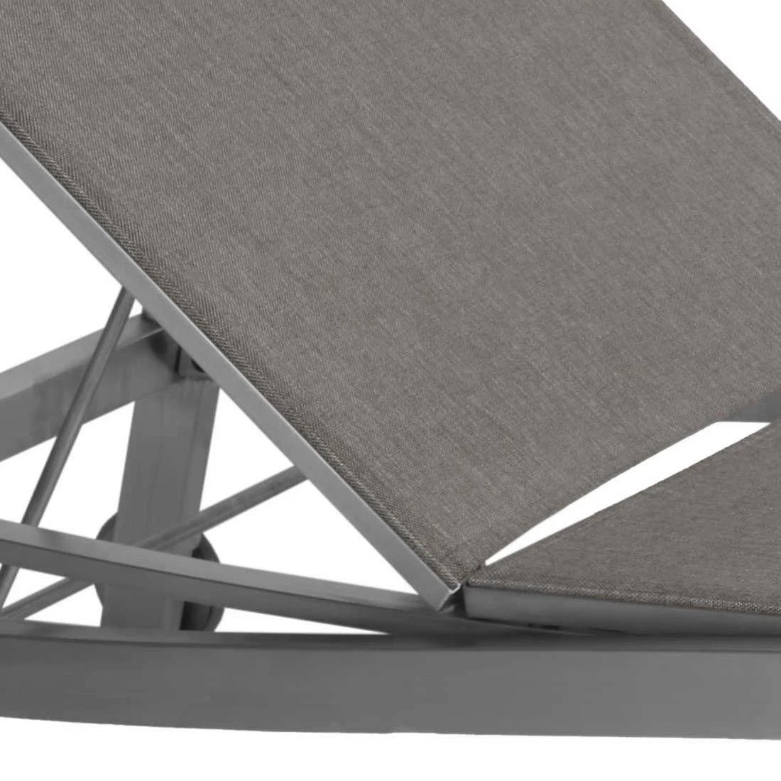 Stern Allround Rollliege Edelstahl/Textilene Silber/Leinen Grau - Image 2