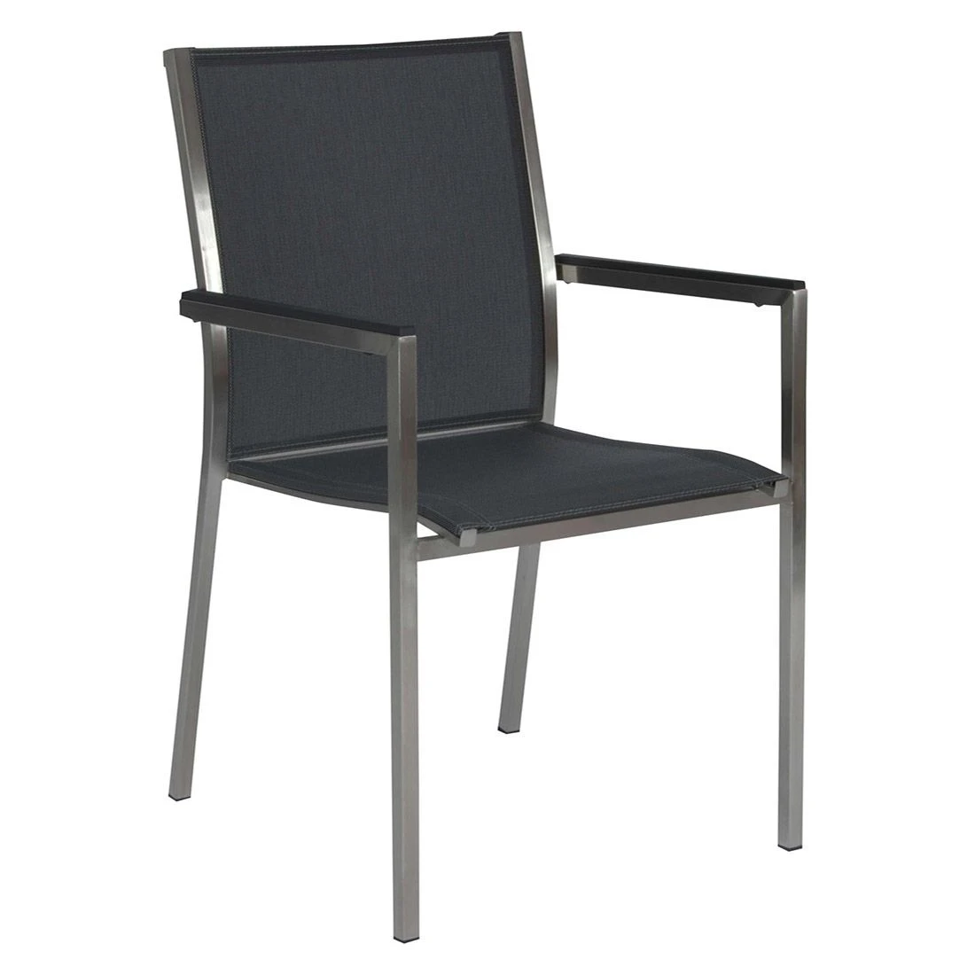 Stern Polaris Gartenmöbelset 7-tlg. Mit Tisch 220x100 Cm Silbergrau/Zement Dunkel - Image 2