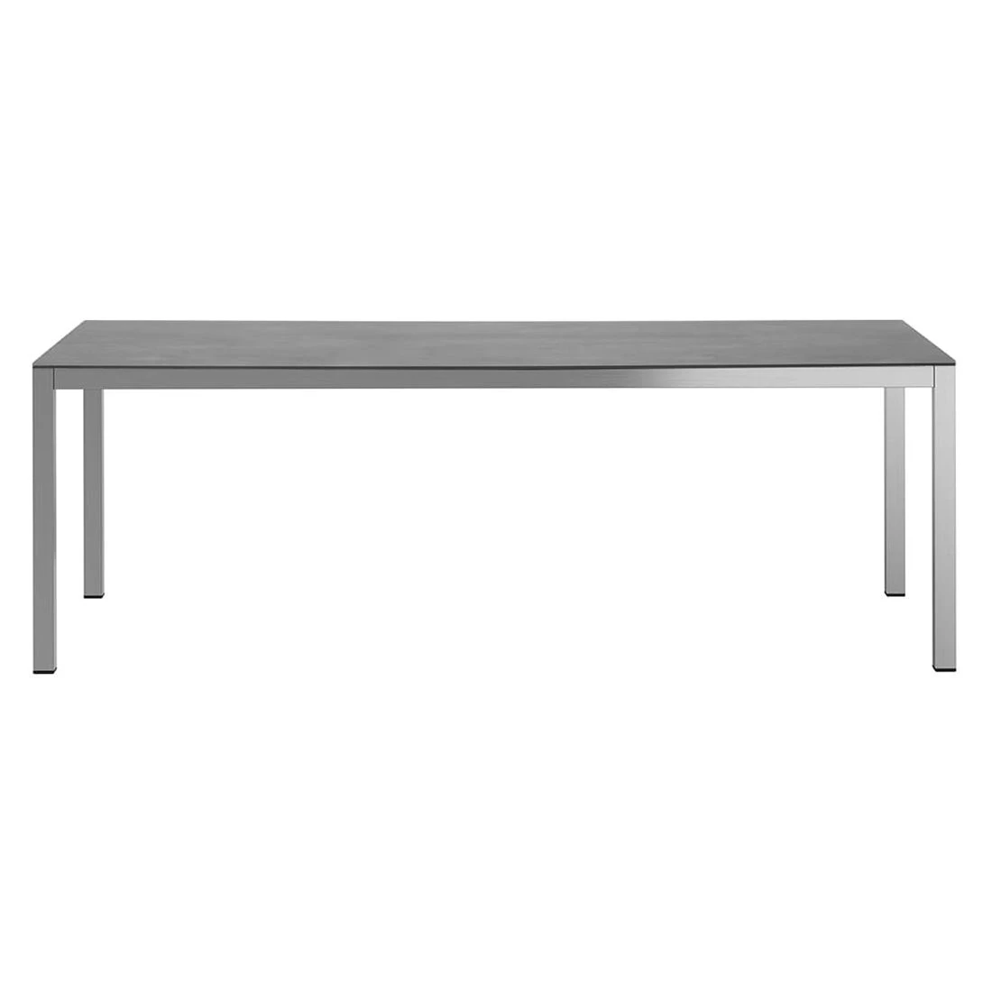 Stern Polaris Gartenmöbelset 7-tlg. Mit Tisch 220x100 Cm Silbergrau/Zement Dunkel - Image 4