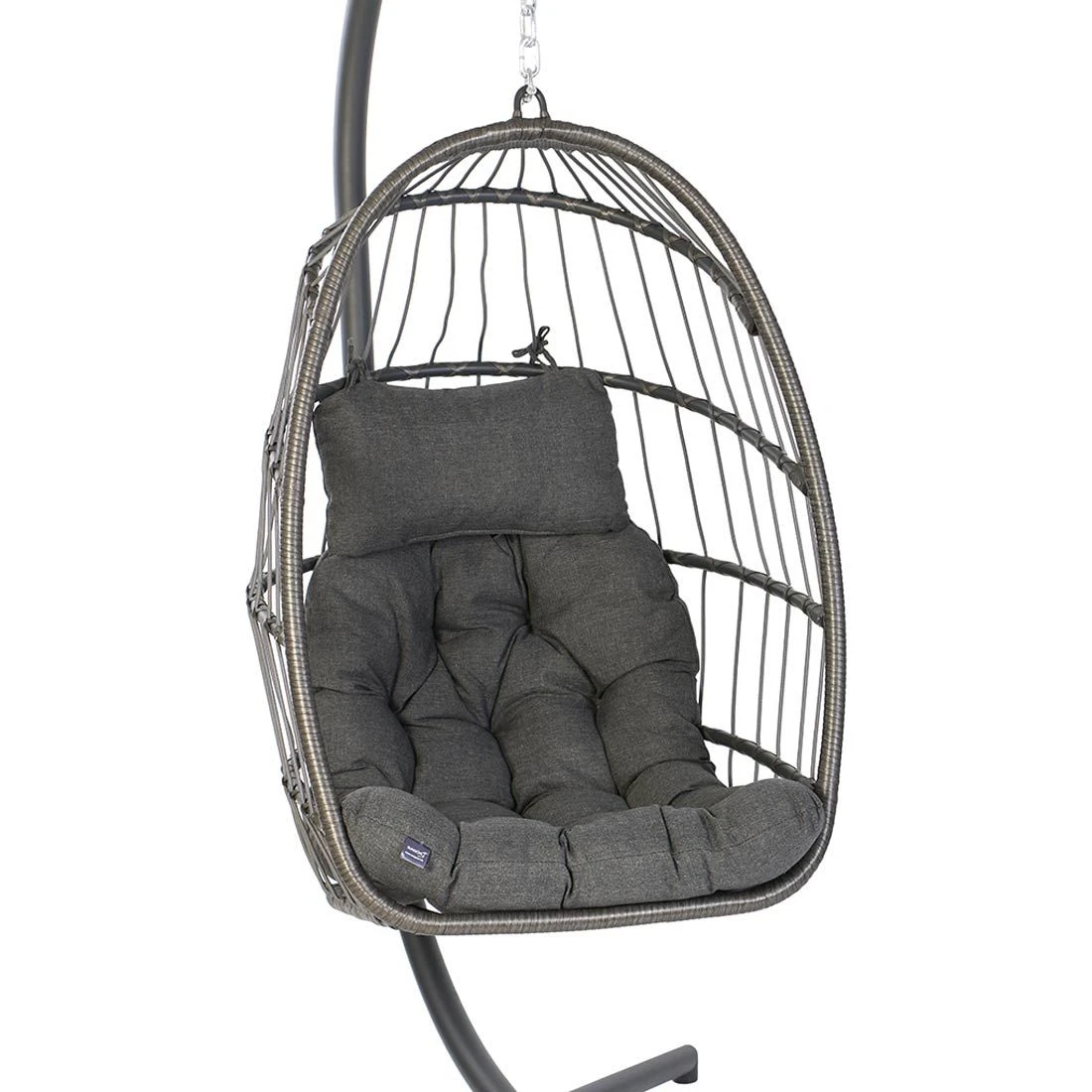 Sungörl Lana Hängesessel Faltbar Stahl/Polyester Anthrazit/Grau Meliert - Image 3
