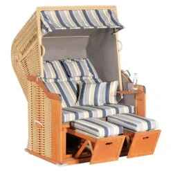Sunny Smart Rustikal 255 Plus Strandkorb Geflecht/Fichte Beige