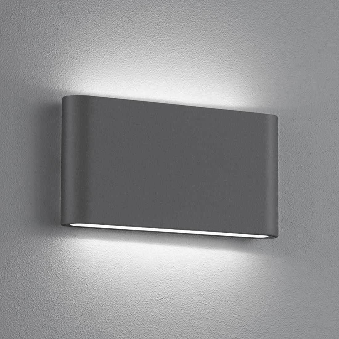 Trio Leuchten Thames II Außenwandbeleuchtung Aluminium/Glas Anthrazit – Bild 2