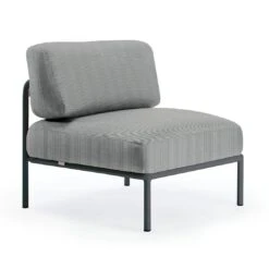 Vermobil Miami Mittelmodul Stahl/Polster Schwarz/Grau