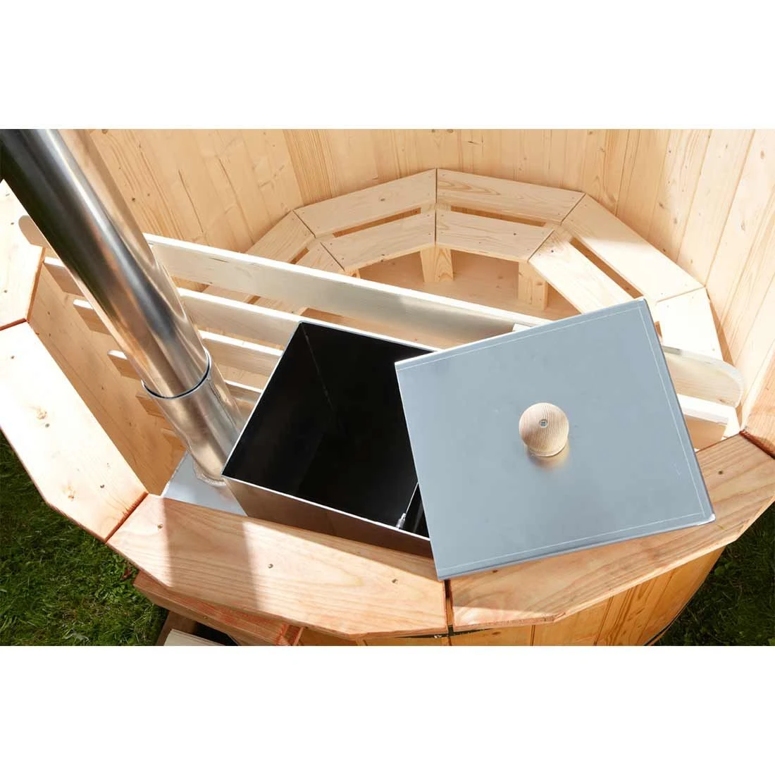 Wolff Finnhaus Hot Tub Grau – Bild 6