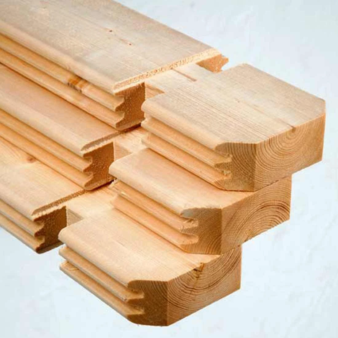 Wolff Finnhaus Bornholm 40-B Typ 2 Gartenhaus 320x320cm Mit Halbglas-Tür Natur – Bild 3