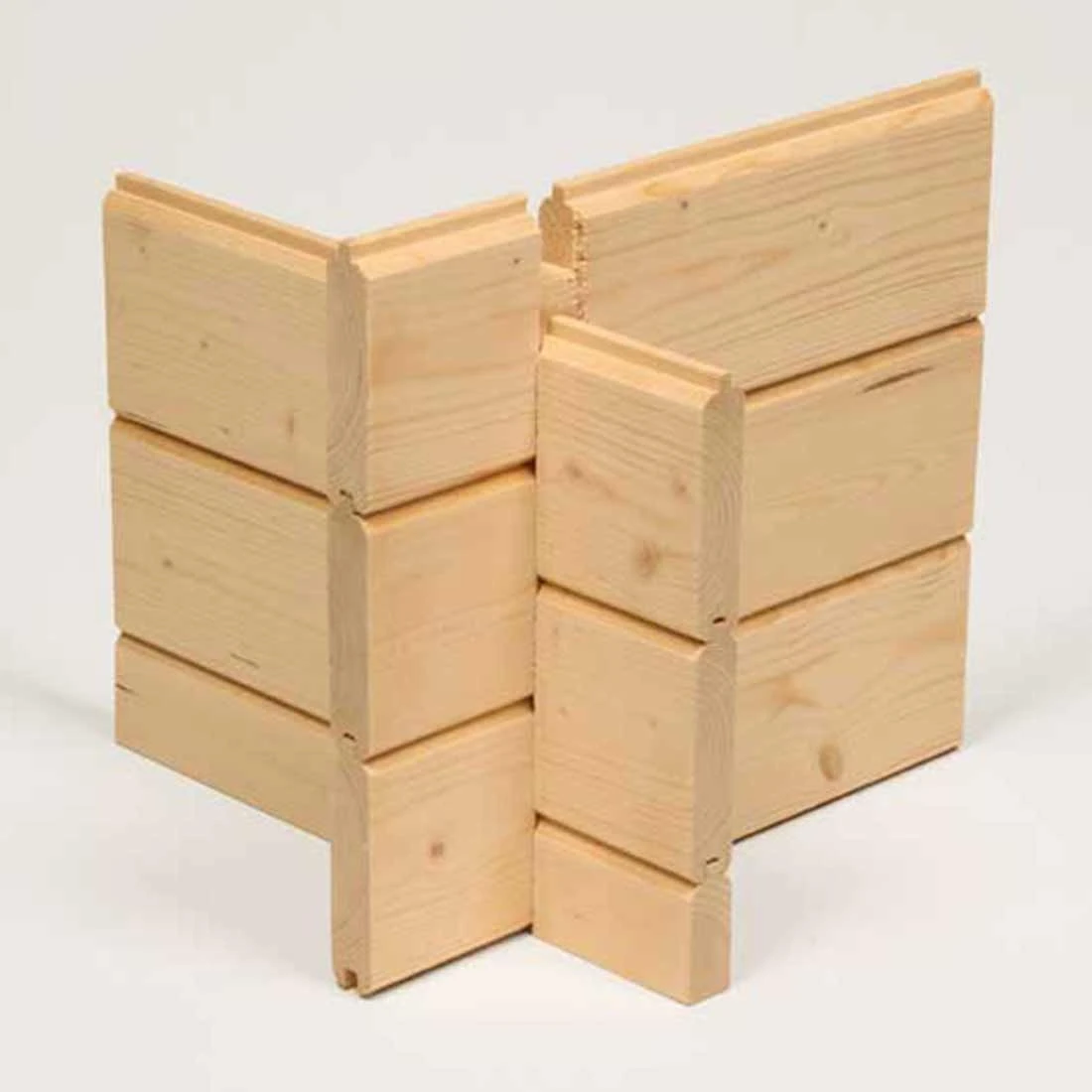 Wolff Finnhaus Bornholm 40-B Typ 2 Gartenhaus 320x320cm Mit Halbglas-Tür Natur – Bild 5