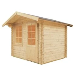 Wolff Finnhaus Caroline 28 Gartenhaus 260x220cm + Einzeltür Natur