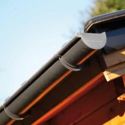 Wolff Finnhaus Dachrinne 322B Satteldächer Kunststoff Anthrazit