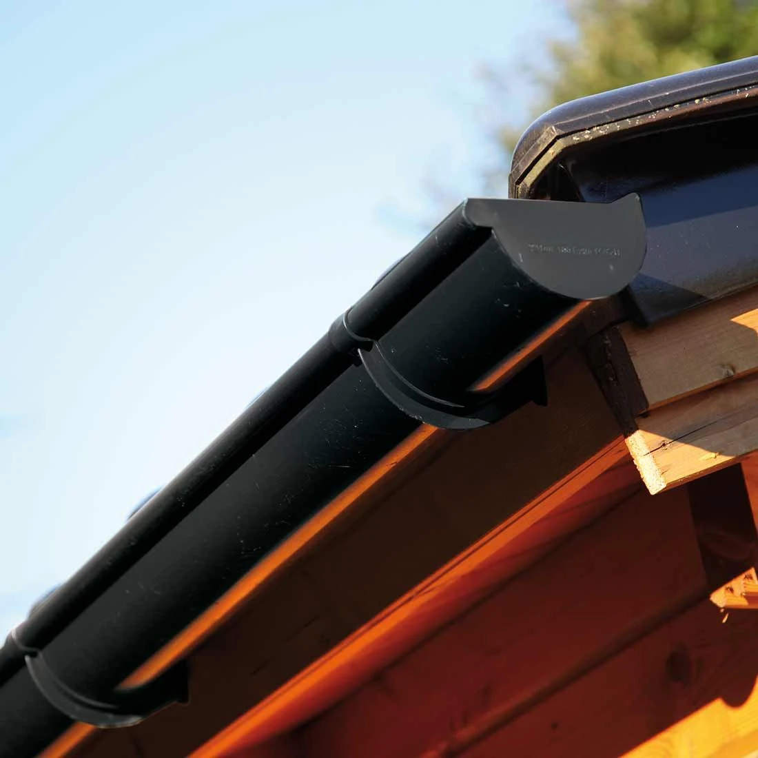 Wolff Finnhaus Dachrinnenergänzungsset 310B Kunststoff Anthrazit