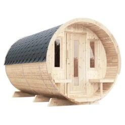 Wolff Finnhaus De Luxe Saunafass 280 Bausatz Natur