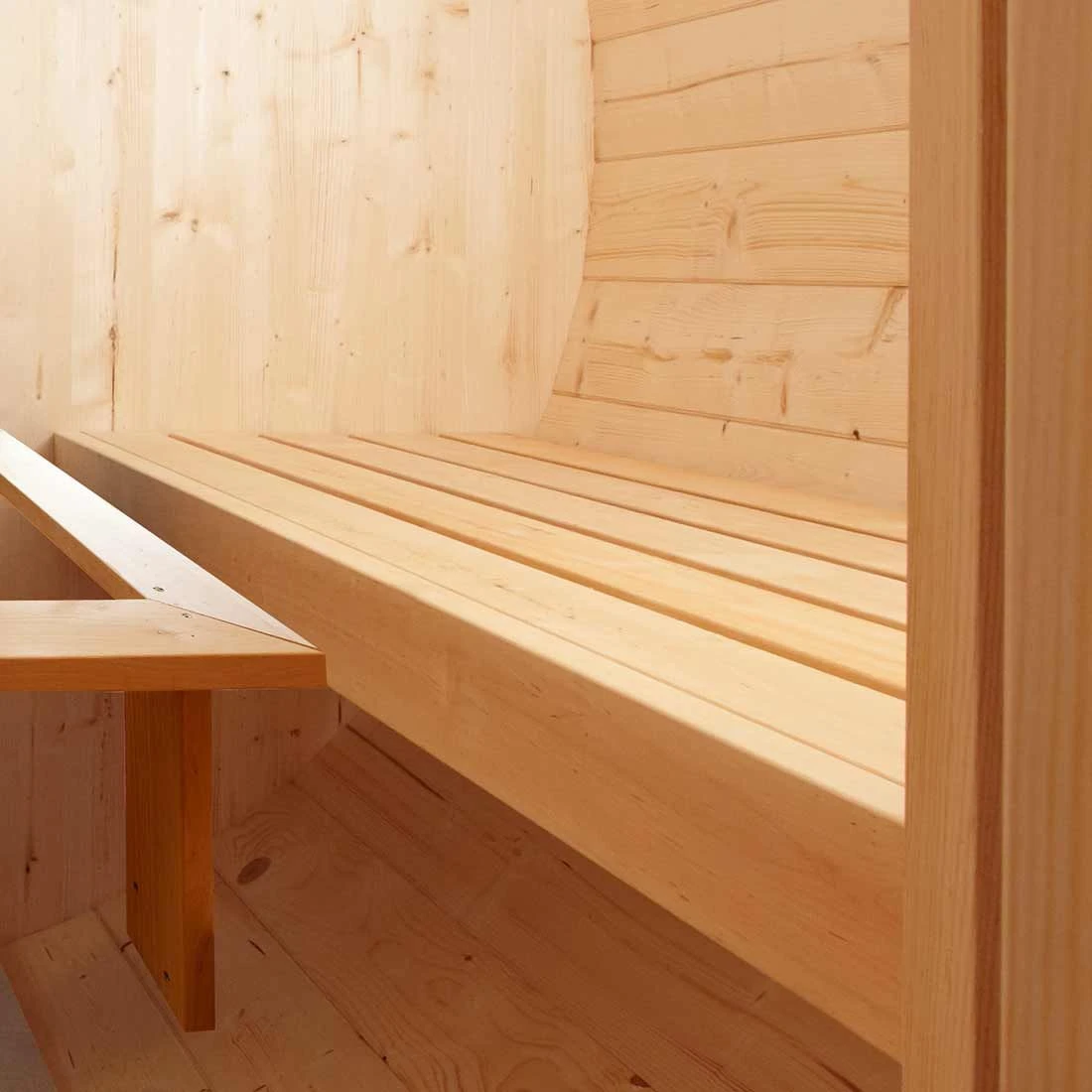 Wolff Finnhaus De Luxe Saunafass 330 Bausatz Natur â Bild 2
