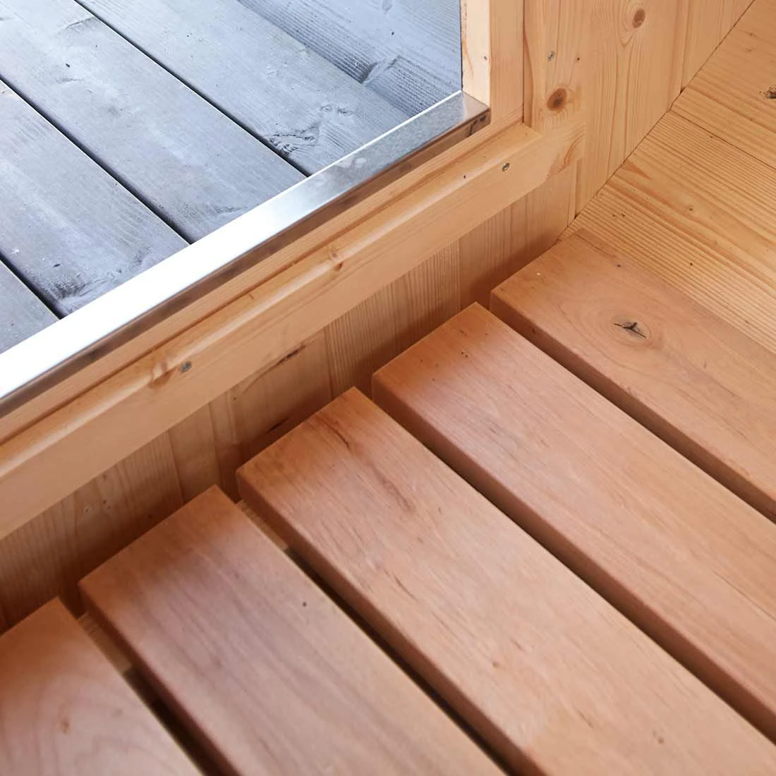 Wolff Finnhaus De Luxe Saunafass 330 Bausatz Natur â Bild 5