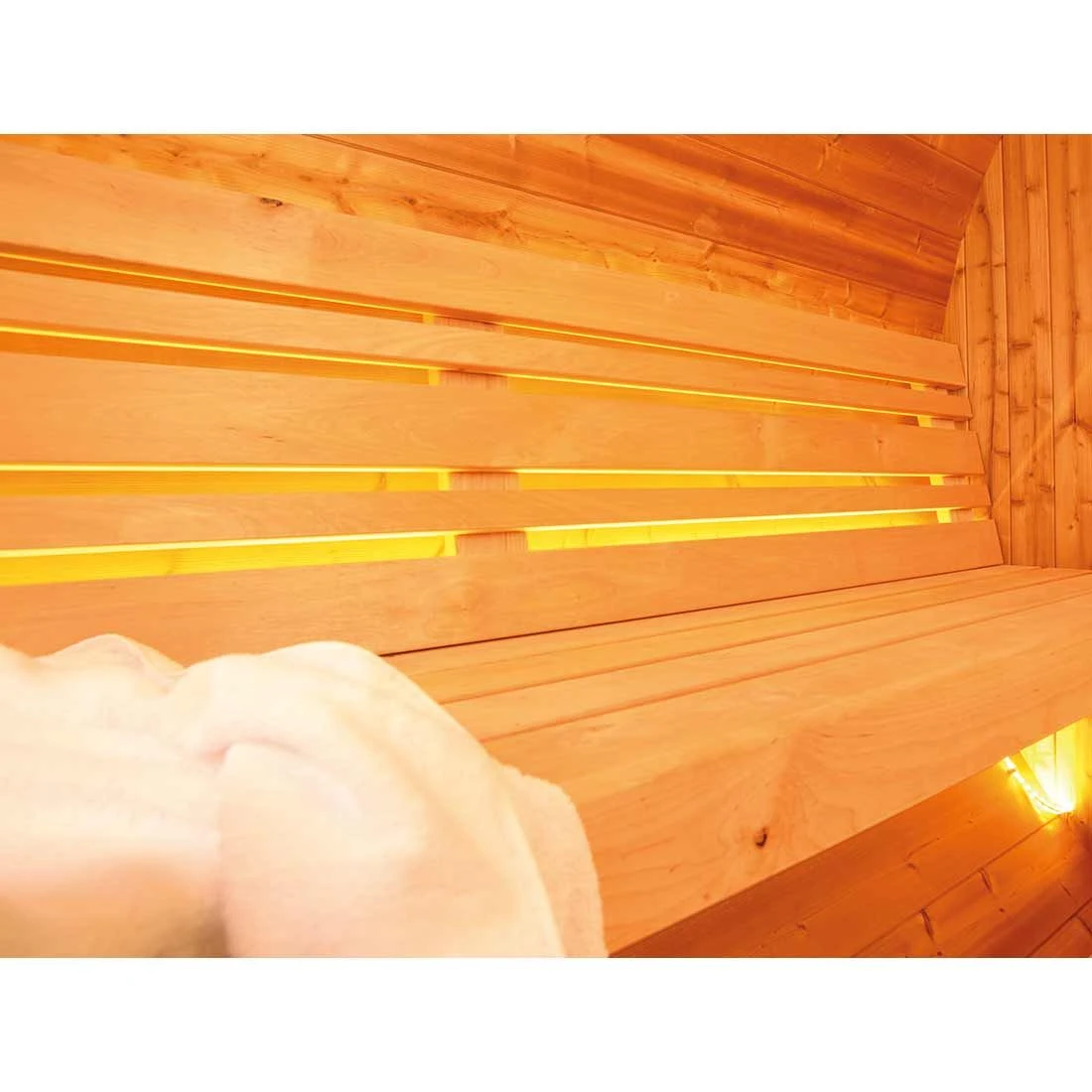 Wolff Finnhaus De Luxe Saunafass 400 Bausatz Natur â Bild 4