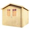 Wolff Finnhaus Lyon B Gartenhaus 230x230cm Inkl. Fußboden+Doppeltür Natur
