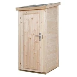 Wolff Finnhaus Premium Geräteschrank 20-A 84x84cm + Einzeltür Natur