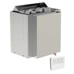 Wolff Finnhaus Saunaofen Bio Elektr. Inkl. Externem Steuergerät Silber