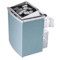 Wolff Finnhaus Saunaofen Elektr. Mit Integrierter Steuerung 9 KW Silber