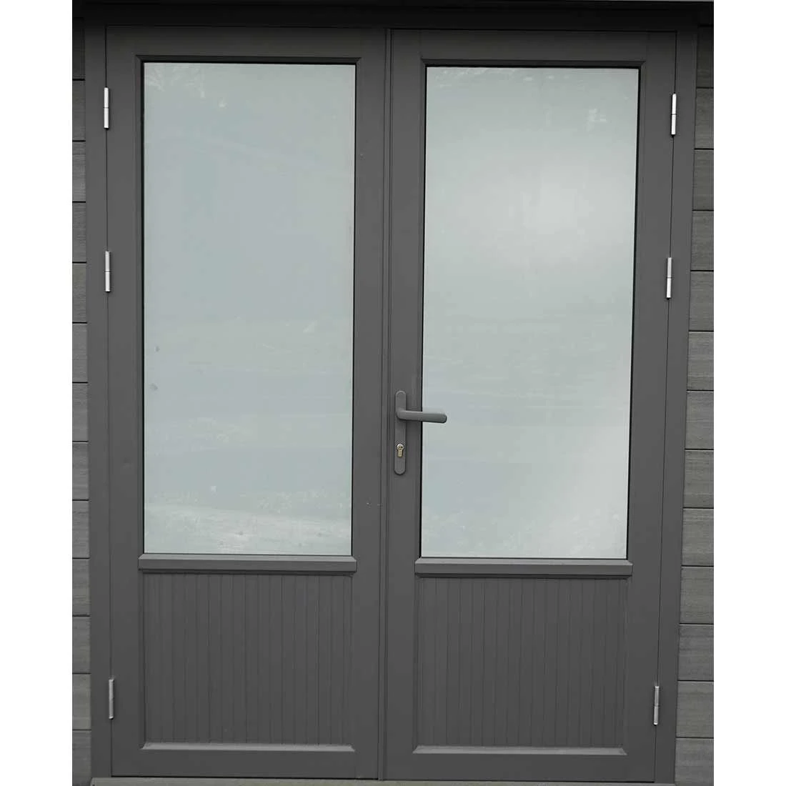 Wolff Finnhaus WPC-Trend D+ Gartenhaus 560x287cm+Loungenanbau Grau â Bild 2