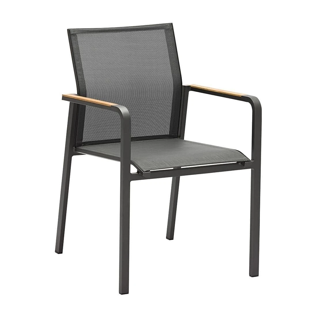 Zebra Bee Gartenmöbelset 6-teilig Aluminium/Teak Graphit/Carbon Grey - Image 2