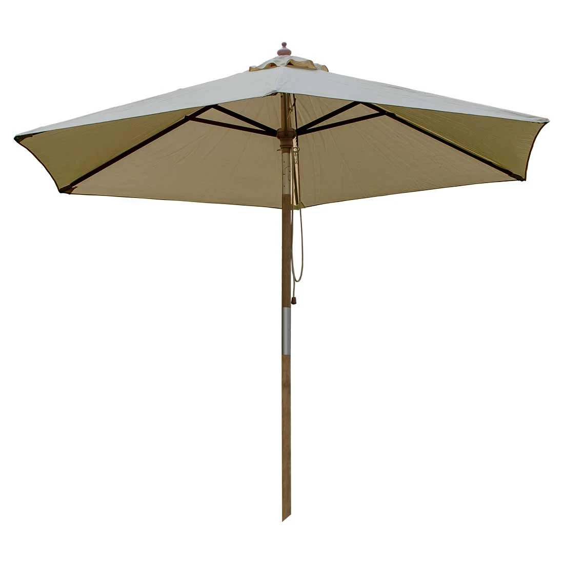 Zebra Flamenco Sonnenschirm Ø250cm Holz/Olefin Taupe