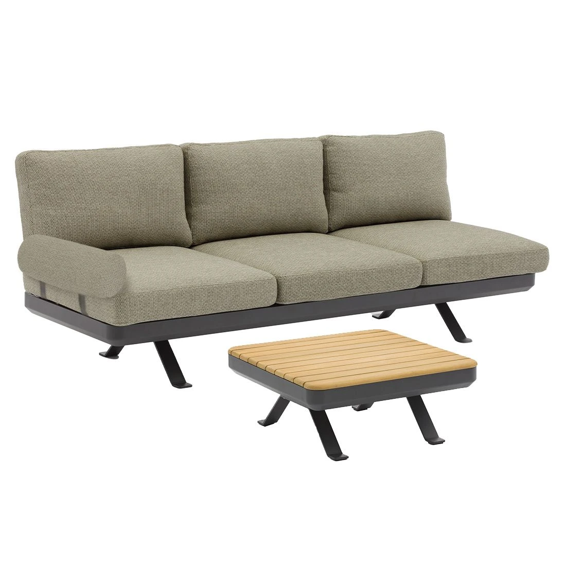 Zebra Sky Loungeset 2-tlg. Aluminium/Sunproof Graphit/Camden Grey - Image 2